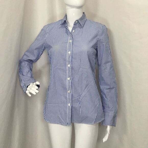 J. Crew Haberdashery Striped Button Down (UC11) - Picture 1 of 5